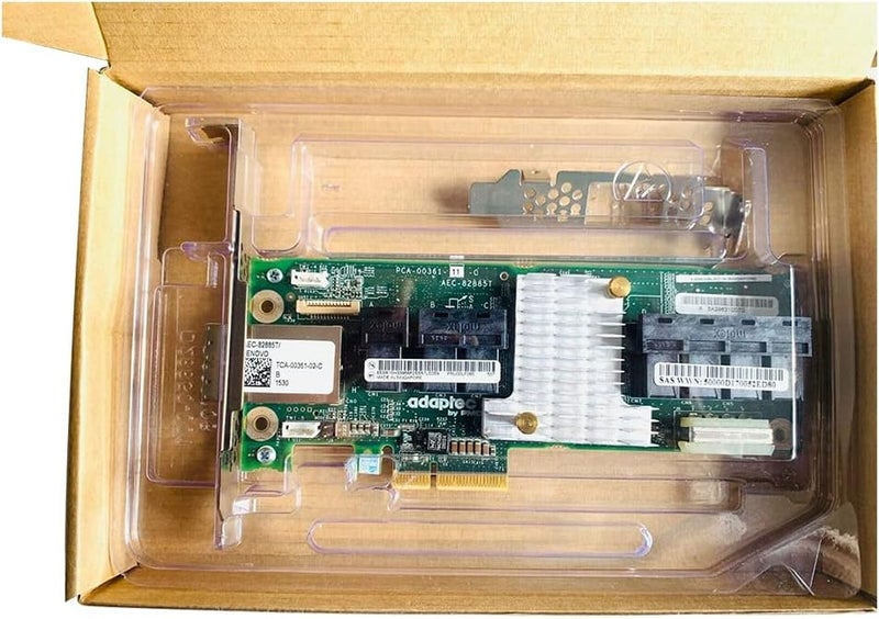 LAMPAN 12Gb/s SAS Expander Card Adaptec AEC-82885T, 9-Connector (7X Internal SFF-8643 + 2X External SFF-8644), PCIe Slot Power, SES-2/SGPIO, for LSI HBA/RAID, TrueNAS unRAID Proxmox ESXi JBOD - Image 5